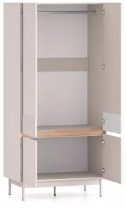 ML Meble Szafa DUMI 01 4D kaszmirowa/dąb cremona ML MEBLE 2