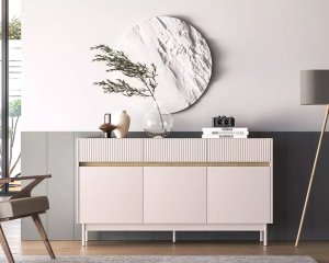 ML Meble Komoda DUMI 05 3D3S 154 kaszmirowa/dąb cremona  ML MEBLE 5