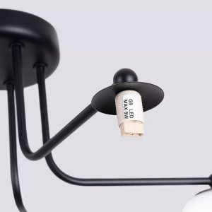 Lampa wisząca Astro Lighting Żyrandol ASTRAL 5 czarny SOLLUX  LIGHTING 6