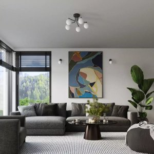 Lampa wisząca Astro Lighting Żyrandol ASTRAL 5 czarny SOLLUX  LIGHTING 10