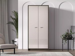 ML Meble Szafa dwudrzwiowa ALMA 2D dąb windmill/kaszmirowa połysk ML MEBLE 5