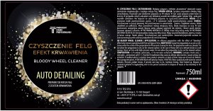 House Detailing Płyn do czyszczenia felg TESS 750ml auto detailing efekt krwawienia TESS 2