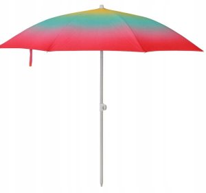 Koopman Parasol plażowy ogrodowy 180cm Kolorowa Ochrona Przed Słońcem z UV 50+ 2