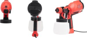 Techrebal Pistolet do Malowania Ścian Elektryczny Natryskowy do Farb 870W 5 Dysz 1,2L RossoSpray 12