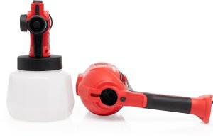 Techrebal Pistolet do Malowania Ścian Elektryczny Natryskowy do Farb 870W 5 Dysz 1,2L RossoSpray 13