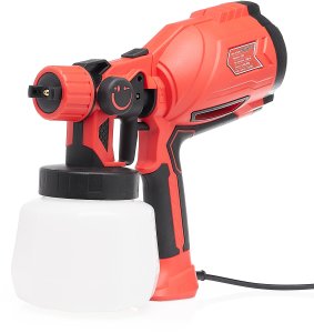 Techrebal Pistolet do Malowania Ścian Elektryczny Natryskowy do Farb 870W 5 Dysz 1,2L RossoSpray 2