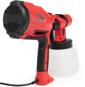 Techrebal Pistolet do Malowania Ścian Elektryczny Natryskowy do Farb 870W 5 Dysz 1,2L RossoSpray 6
