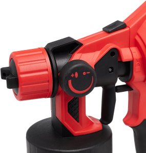 Techrebal Pistolet do Malowania Ścian Elektryczny Natryskowy do Farb 870W 5 Dysz 1,2L RossoSpray 8
