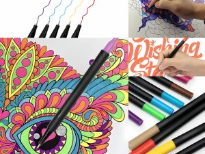 xxxxxxxxxxxxxxxx Verk Group (Verk) ZESTAW PISAKÓW MAZAKÓW FLAMASTRÓW 100 KOLORÓW AKWARELOWE DWUSTRONNE + ETUI 3