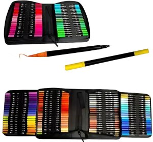 xxxxxxxxxxxxxxxx Verk Group (Verk) ZESTAW PISAKÓW MAZAKÓW FLAMASTRÓW 100 KOLORÓW AKWARELOWE DWUSTRONNE + ETUI 8