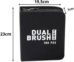 xxxxxxxxxxxxxxxx Verk Group (Verk) ZESTAW PISAKÓW MAZAKÓW FLAMASTRÓW 100 KOLORÓW AKWARELOWE DWUSTRONNE + ETUI 9