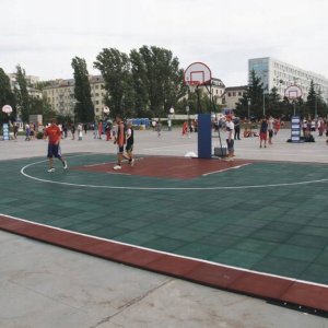 Just Fun płyta gumowa na plac zabaw 50x50x2.5 cm - zielony 6