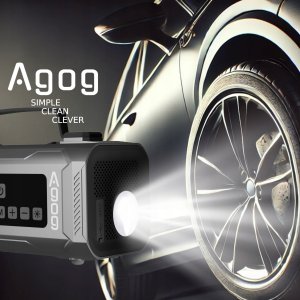 Agog DMUCHAWA JUMP STARTER KOMPRESOR POWERBANK BOOSTER ROZRUCHOWY 2500A PD30W 7