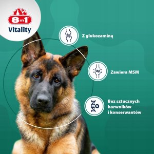 8in1 8IN1 Vitality Glukozamina z MSM dla psów stawy i aktywność premium 55tb 5