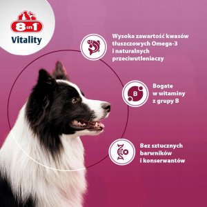 8in1 8IN1 Vitality Drożdże piwne dla psów skóra i sierść 260tb 4