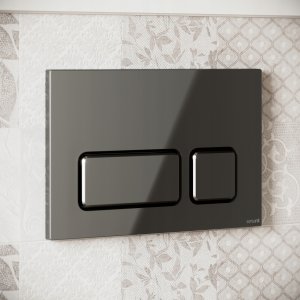 Cersanit PRZYCISK BLOCK GUN METAL BŁYSK 3