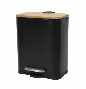 Kosz na pranie YokaHome Wąski kosz łazienkowy z bambusem ZETRU, 5 l 2