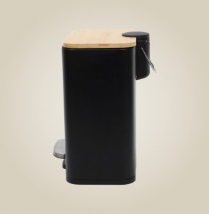 Kosz na pranie YokaHome Wąski kosz łazienkowy z bambusem ZETRU, 5 l 3