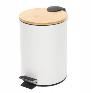 Kosz na pranie YokaHome Kosz łazienkowy z bambusem ZETRU, 3 l 2