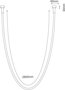 Lampa wisząca Shilo Lampa zwisowa Hebi 3020 Shilo lina LED 28W 3000K ozdobna biała czarna 3