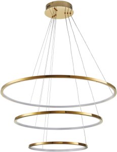 Lampa wisząca Step into Design Zwisowa lampa salonowa Circle Slim ST-10112P-3 LED 53W 3000K okrągła złota 4