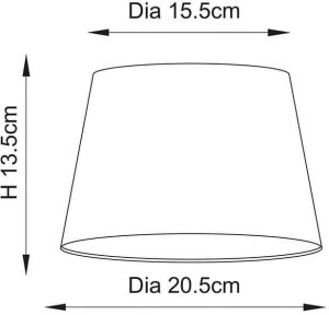 ENDON Abażurowy klosz Cici 66205 Endon średnica 20,5cm len biały 6