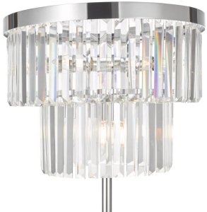 Lampa podłogowa DAR Podłogowa lampa salonowa Angel ANG4908 Dar Lighting glamour kryształ chrom 5
