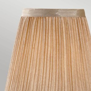 Elstead Plisowany abażur na klips Clip Shades LS166 Elstead do jadalni złoty 2