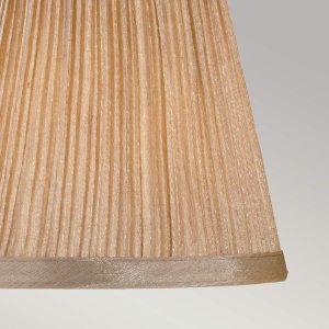 Elstead Plisowany abażur na klips Clip Shades LS166 Elstead do jadalni złoty 3