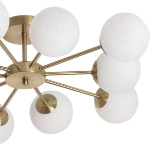 Lampa sufitowa Abruzzo Wielopunktowa lampa sufitowa Milano ABR-ZWZ-10XG9 Abruzzo biały złoty 2