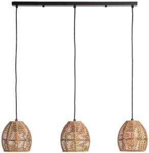 Lampa wisząca Abruzzo Potrójna lampa zwis Boho ABR-LW9-BH-E27 Abruzzo pleciona brązowy 2