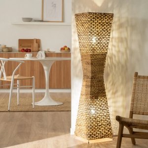 Lampa podłogowa Abruzzo Podłogowa lampa Boho ABR-LP2-BH-E27 brązowa 4