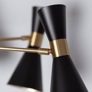 Lampa sufitowa Abruzzo Wielopunktowa lampa sufitowa Libre ABR-LWS-6XE27 Abruzzo czarny złoty 5