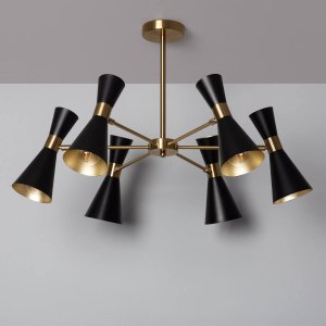 Lampa sufitowa Abruzzo Wielopunktowa lampa sufitowa Libre ABR-LWS-6XE27 Abruzzo czarny złoty 7