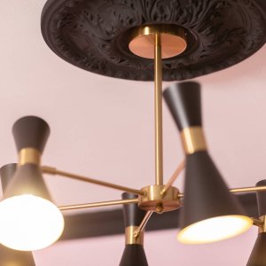 Lampa sufitowa Abruzzo Wielopunktowa lampa sufitowa Libre ABR-LWS-6XE27 Abruzzo czarny złoty 9