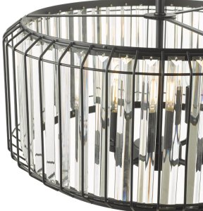 Lampa wisząca DAR Szklana lampa wisząca Naeva NAE0422 Dar Lighting przezroczysta czarna 4