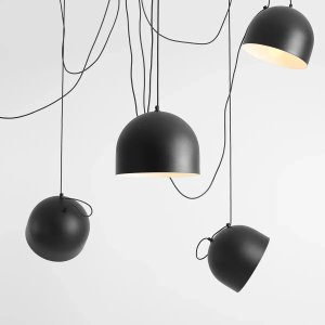 Lampa wisząca Aldex Lampa loftowa wisząca salonowa Noor 1122F1 Aldex nad stół czarna 4