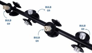 Lampa wisząca Abruzzo Wisząca lampa molekułowa Vino ABR-GRAPPA-H-B nad stół kule szare białe 19
