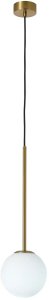 Lampa wisząca Lamkur Wisząca lampa szklana kula Bolti PL0112-GD Yaskr ball biała złota 2