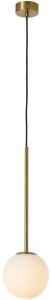 Lampa wisząca Lamkur Wisząca lampa szklana kula Bolti PL0112-GD Yaskr ball biała złota 3