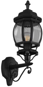Kinkiet Trio Loftowa lampa elewacyjna Elvo 206967132 do ogrodu IP23 czarna 2