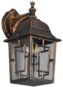 Kinkiet Trio Elewacyjna lampa ścienna Volturno 205967128 IP23 latarnia rdzawy 2