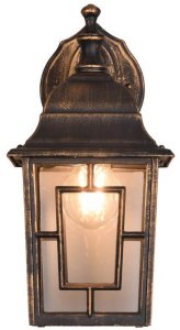 Kinkiet Trio Elewacyjna lampa ścienna Volturno 205967128 IP23 latarnia rdzawy 6
