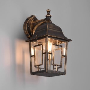 Kinkiet Trio Elewacyjna lampa ścienna Volturno 205967128 IP23 latarnia rdzawy 7