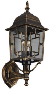 Kinkiet Trio Zewnętrzna lampa ścienna Volturno 205960128 IP23 latarnia rdzawy 2