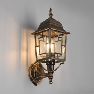 Kinkiet Trio Zewnętrzna lampa ścienna Volturno 205960128 IP23 latarnia rdzawy 7