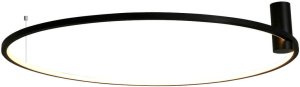 Lampa sufitowa Mdeco Sufitowa lampa Ringa CL0112-L-BK LED 45W 3000-4000K pierścień IP44 czarny 4