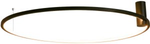 Lampa sufitowa Mdeco Sufitowa lampa Ringa CL0112-L-BK LED 45W 3000-4000K pierścień IP44 czarny 5