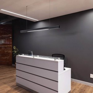 Syntron Natynkowa lampa liniowa 1041 Domeno LED 40W 3000K nad wyspę czarna 7