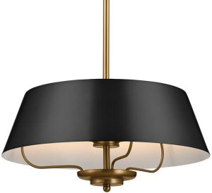Lampa wisząca Kichler Zwisająca lampa Luella KL-LUELLA-3P-BKB 3-źródła światła mosiężna czarna 2